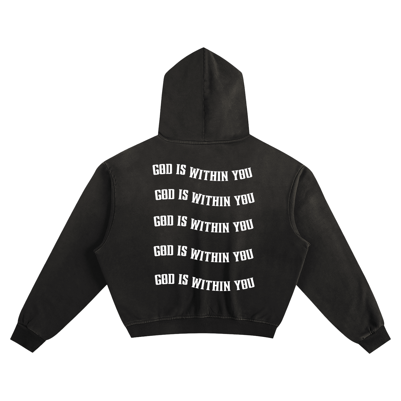 Christain,Hoodie,Boxy,Baggy,Heavy,Black,GIWU,Christ Within